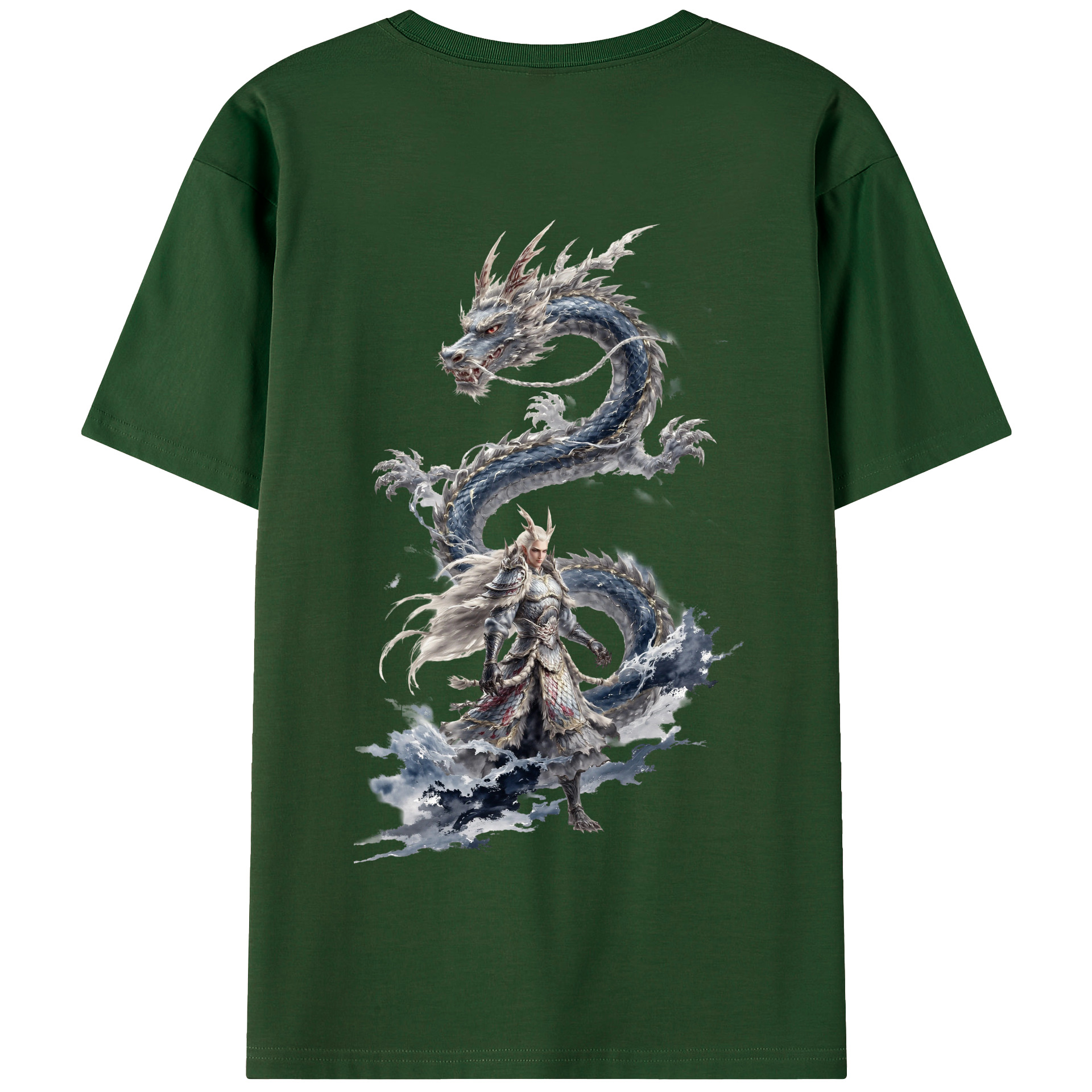 （画像用） Ne Zha 2 ナタ 魔童の大暴れ 綿100％半袖Tシャツ（背面プリント）